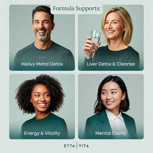 Capsules de désintoxication pour le nettoyage du foie à la zéolite pour la santé et l'énergie des intestins de désintoxication des métaux lourds avec NAC Chlorella Spirulina Milk Thistle & Shilajit - Product Image 2