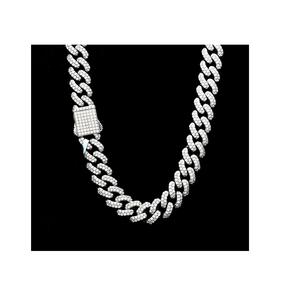 สร้อยคอเพชรเงินแท้คุณภาพพรีเมียม ดีไซน์ขอบเพชร เหมาะสำหรับเป็นของขวัญ มีจำหน่ายในราคาพิเศษ - Product Image 1