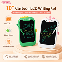 Tablette de dessin LCD 10 pouces pour enfants, motifs dinosaure et licorne, effacement à une touche, 200 000 dessins, jouet écologique, cadeau