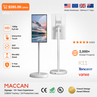 Écran intelligent LCD MACCAN, moniteur numérique 1080p, affichage interactif mobile, intérieur, ascenseur, aéroport, éducation, SDK, orientation