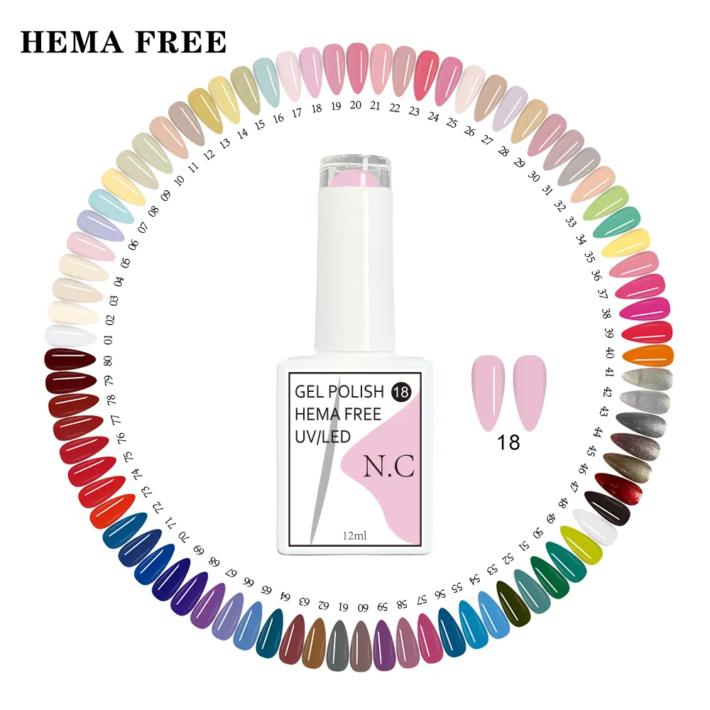 KNC hot sale Hema free gel polish soak off color gel UV LED gel polish nail polish for professional nail art salon DIY manicure