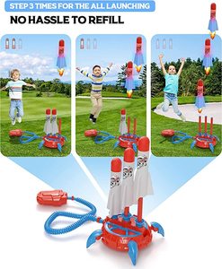 Lanzador de cohete de juguete para niños, actualización de lanzadores de espuma, hasta 100 pies - Product Image 6