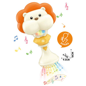 Vente en gros de hochets musicaux avec lumière et design d'animaux mignons, jouet musical, instrument d'éducation précoce - Product Image 3