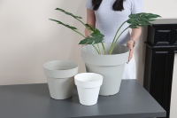 Pot de fleur de bureau à domicile auto-arrosant Pot de fleur et jardinières de haute qualité Pots de plantes à Absorption d'eau automatique en plastique