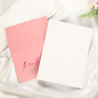 Carte de vœux simple unie avec estampage doré, petite carte de remerciement 15x10 cm pour les bénédictions, idéale pour les boulangeries et les cadeaux