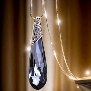 패션 합금 골드 도금 체인 여성의 하이 엔드 라이트 럭셔리 캐주얼 롱 스웨터 기질 목걸이 채널 세트 펜던트 - Product Image 4