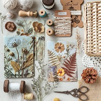 23 pièces/paquet, papier végétal non adhésif, feuilles mobiles, série de lettres d'amour florales, carnet de notes vintage, plante, bloc-notes, décoration DIY