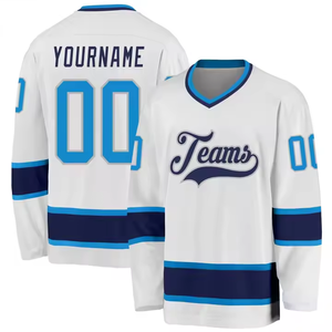 Vente en gros de haute qualité différents noms numéros joueurs maillot de hockey sur glace personnalisé hommes sublimation uniforme de hockey sur glace - Product Image 2