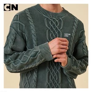 ผู้ผลิตเสื้อสเวตเตอร์รับรองโดย GRS รับทำโลโก้ตามสั่ง เสื้อผู้ชาย ผ้าฝ้าย 100% ระบายอากาศได้ดี แฟชั่นเสื้อถักไหมพรมสำหรับฤดูหนาว - Product Image 3
