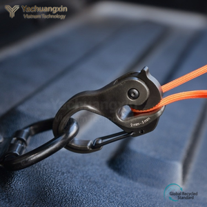Attache-tensionneur de corde de parachute en alliage d'aluminium durable de haute qualité pour tente, avec bouton en plastique et aluminium sans nœud - Product Image 4