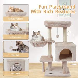 Centro de actividades para interiores, casa de juegos, bonito árbol para gatos, muebles para rascar gatos, torre para gatos, árbol trepador - Product Image 6
