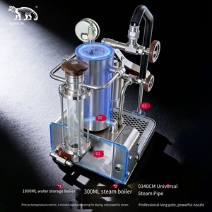 Machine à expresso semi-automatique à levier ALM KOPi 58MM <span class=keywords><strong>3ème</strong></span> génération, pression manuelle variable avec mousseur à lait vapeur - Product Image 4