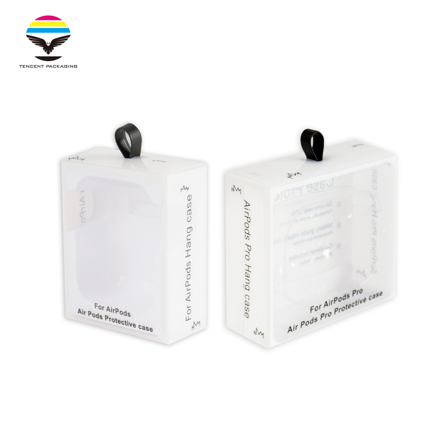 Product Box Custom Wireless Earphone Plastic Box Packaging Earphone Sleeve White Earphone Plastic Gift Pack