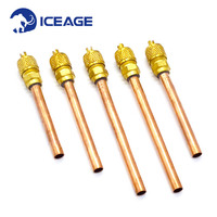 Valve d'accès 1/4" avec tube en cuivre allongé de 100 mm