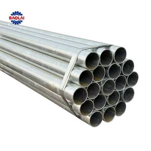 Tuyau d'acier doux galvanisé plongé à chaud de haute qualité BAOLAI <span class=keywords><strong>BS</strong></span> Standard ERW longueur de 6m DN100 pour des poteaux de réverbère - Product Image 4