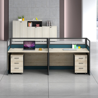 Meilleure vente de mobilier de bureau moderne table d'ordinateur bureau autonome cloisons en alliage d'aluminium bureau avec écran
