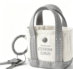 Porte-clés personnalisé en forme de mini sac fourre-tout, léger, breloque décorative pour sac à main, sac quotidien, cadeau promotionnel, souvenir - Product Image 1