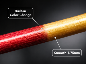 Filamento PLA de Seda Bicolor Xinhuoxing de 1.75mm, Iridiscente Rojo-Dorado Azul-Morado para Impresora 3D Bambu Lab, 1kg - Product Image 2