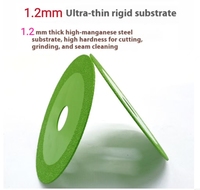 Lame de scie circulaire diamantée en céramique de qualité supérieure de 4,5 pouces, disque de coupe en cristal de jade de qualité industrielle, OEM