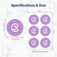 Patchs de concentration mentale Super Patch de premier ordre, avec couche supérieure biodégradable, pour adultes, pour un soutien de la concentration profonde et favorisant la santé de la concentration
