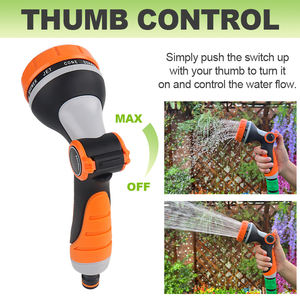 SUNSHINE 10-Fonction Cadran Réglable Ergonomique Étanche <span class=keywords><strong>Arrosage</strong></span> <span class=keywords><strong>Pistolet</strong></span> <span class=keywords><strong>Arrosage</strong></span> Tuyau D'<span class=keywords><strong>arrosage</strong></span> Buse Pouce Contrôle Jardin Pistolets À Eau - Product Image 3
