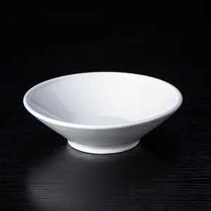 Mangkuk Keramik Dangkal Bulat untuk Restoran, 6 8 9 10 Inci