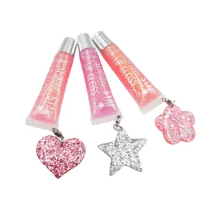 सिर्फ लड़की निर्माता विक्रेता आईएसओ कुंजी श्रृंखला कैंडी फल lipgloss बच्चे गुलाबी होंठ चमक के लिए लड़कियों