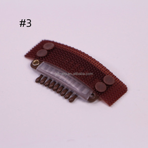 Velcro 9 diş saç uzatma araçları ile basmalı klips s saç uzatma basmalı klips peruk saç klipleri doğrudan Metal sopa olabilir - Product Image 6