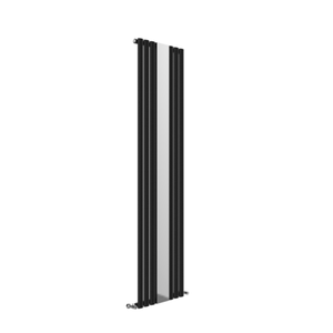 Radiatore di Design Verticale Antracite 1800x500mm con Specchio Ovale <span class=keywords><strong>per</strong></span> Soggiorno e Bagno - Product Image 6