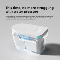 Toilette intelligente avec télécommande, drainage en S, siège chauffant - Design moderne, produit intelligent pour la maison