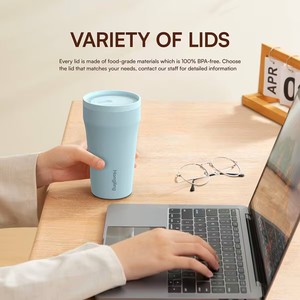 Tazza Termica da Caffè in Acciaio Inossidabile a Doppia Parete con Isolamento Sottovuoto, Antigoccia, <span class=keywords><strong>per</strong></span> Regali Aziendali e Sportivi - Vendita all'Ingrosso - Product Image 2