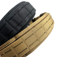 Ceinture tactique EDC à double couche renforcée Under Armour, boucle en D noire, nylon, unisexe, utilisation en extérieur