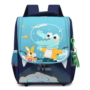 Çocuk yeni tema popüler çeşitli renkli karikatür hayvan tasarım okul yüksek kapasiteli çanta erkekler için sırt çantası ve kız kitap çantası