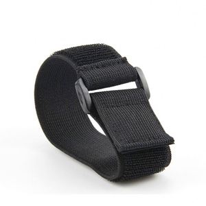 XMQX QX-EHL Soft Flexible Elastic Hook Loop Fastener (Black) for MP3 <b>Wrist</b> <b>Strap</b> Sports Cable Management-Polyester/Elastic - Product Image 3