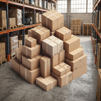 Cartons d'expédition en carton ondulé robustes pour les entreprises en ligne et l'emballage de produits ménagers