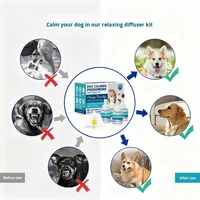 Vente flash : Ensemble chauffant électrique anti-léchage pour chien et chat, liquide apaisant, phéromone calmante émotionnelle