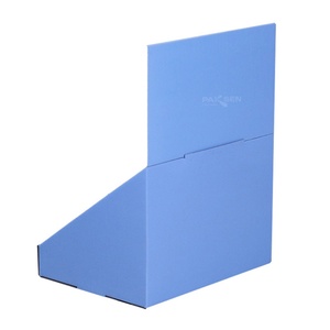 ชั้นวางสินค้าแบบใหม่ ดีไซน์ POP ทำจากกระดาษลูกฟูก ชั้นวางดีวีดีแบบพับได้ ชั้นวางกระดาษสำหรับขนตา กล่องโชว์สินค้าแบบตั้งโต๊ะ - Product Image 4