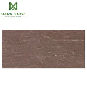 Exterior house decorative wall cladding flexible natural stone non slip slate wall tiles