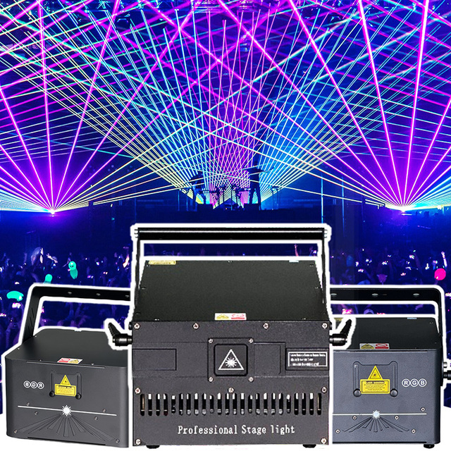 Laser Show Professional 3d Laser Projector 3w RGB Lazer Animation Disco Dj Laser Light
