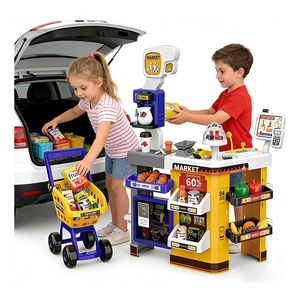 Juguete de Caja Registradora, Juego de Supermercado, Mostrador de Compras, Escáner, Cesta de Compras, Juego de Roles, Juguetes Educativos para Niños - Product Image 3