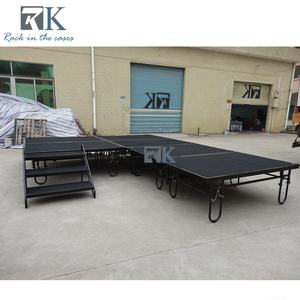 Extraíble con ruedas Etapas de plataforma de acabado alfombrado de Instalación rápida - Product Image 1