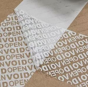 Phổ biến nhất an ninh giấy trắng Bảo hành VOID nếu loại bỏ Sticker giấy chống trộm cho đóng gói sticter - Product Image 1
