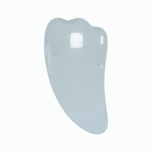 Outil de massage ergonomique en résine blanche en forme de corne pour le modelage du visage, la relaxation musculaire, les soins de beauté à domicile et le spa - Product Image 5