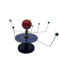 Modelo Orbital de Globo Terráqueo del Sol, la Tierra y la Luna - Herramienta Educativa de Planetario de Madera para Enseñanza y Lecciones de Geografía