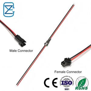 Konektor 2 Pin Male Female dengan Kabel 10CM 22AWG Hitam, Pasokan Pabrik untuk Sambungan Listrik Lampu LED - Product Image 3