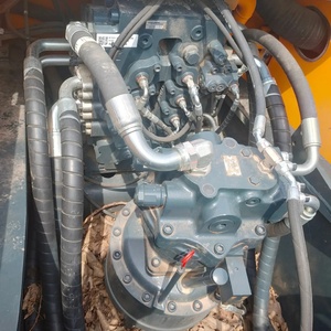 Excavatrice sur chenilles hydraulique Hyundai 375LVS d'occasion, 37 tonnes, moteur Cummins, fabrication coréenne, chargeuse-pelleteuse, travaux de construction, mine - Product Image 4