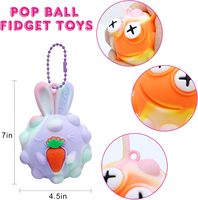 Balles Pop 3D Animaux Jouets Anti-stress Cadeaux de Fête d'Halloween Cadeaux d'Anniversaire pour Enfants Garçons Filles Sacs Cadeaux Ramadan Silicone