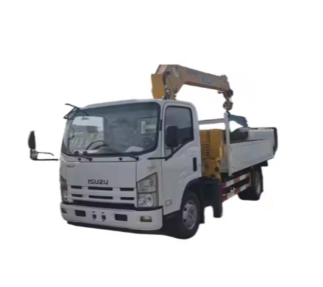 Грузовой кран ISUZU, небольшой самосвал с телескопической стрелой, новый грузовой кран