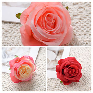 ดอกกุหลาบประดิษฐ์ CallaFloral สีชมพูพิงค์ ผ้าทอแบบแพน สำหรับตกแต่งงานแต่งงาน สไตล์ Ins งานฝีมือ - Product Image 3