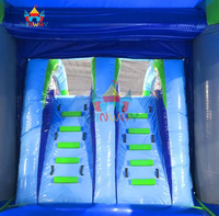 Structure de jeu gonflable à thème de manette de jeu avec toboggan pour enfants, fête de jeux vidéo